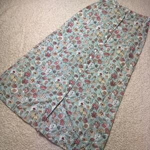 Vintage‎ Woolrich Cottagecore Floral Button-Front Midi Skirt
